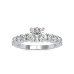 Load image into Gallery viewer, 0.30cts. Solitaire Platinum Diamond Shank Engagement Ring JL PT 0067-A   Jewelove.US
