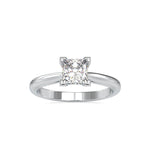 Load image into Gallery viewer, 0.30cts. Princess Cut Diamond Solitaire Platinum Engagement Ring JL PT 0074-A   Jewelove.US
