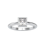 Load image into Gallery viewer, 0.30cts. Princess Cut Diamond Platinum Solitaire Engagement Ring JL PT 0077-A   Jewelove.US
