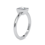 Load image into Gallery viewer, 0.30cts. Princess Cut Diamond Platinum Solitaire Engagement Ring JL PT 0077-A   Jewelove.US
