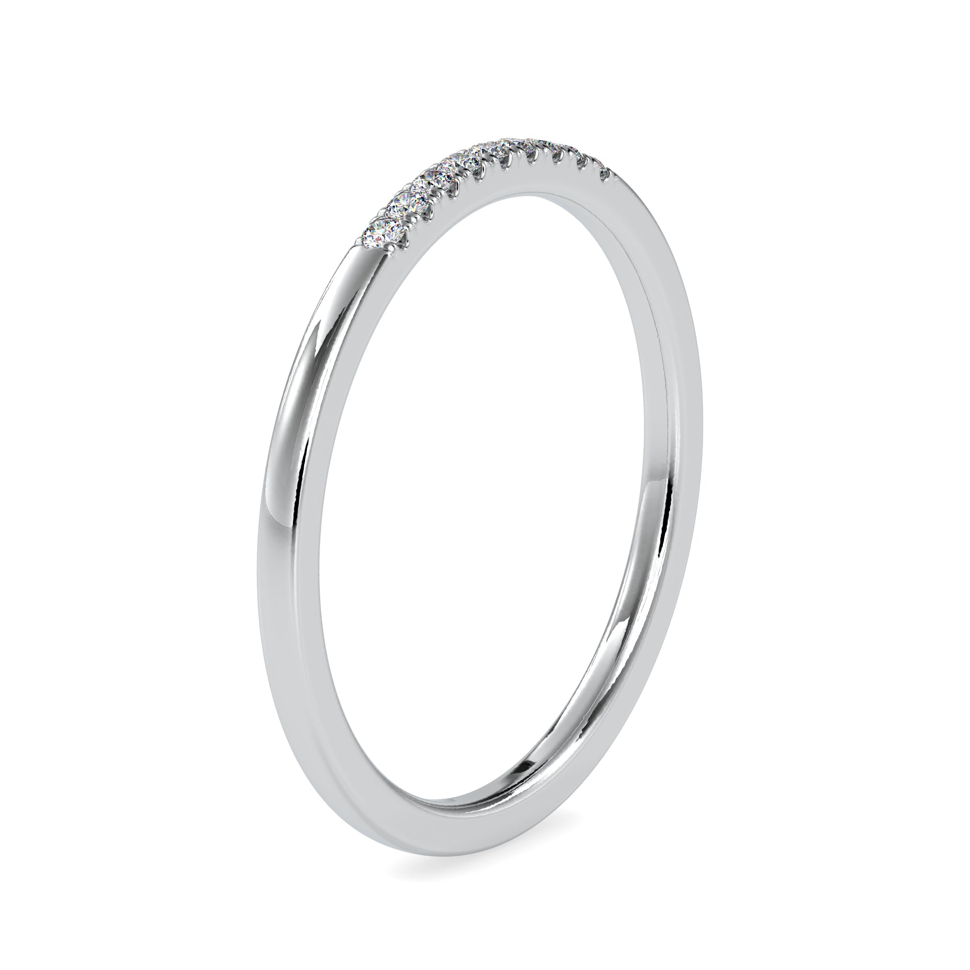 9 Diamond Platinum Ring for Women JL PT 0084   Jewelove.US