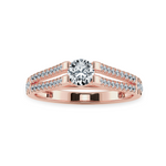 Load image into Gallery viewer, 0.30cts. Solitaire Diamond Split Shank 18K Rose Gold Ring JL AU 1177R   Jewelove.US
