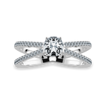 Load image into Gallery viewer, 30-Pointer Solitaire Diamond Split Shank Platinum Ring JL PT 1169   Jewelove.US
