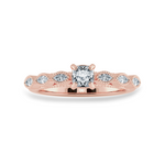 Load image into Gallery viewer, 0.50cts. Cushion Cut Solitaire with Marquise Cut Diamond Accents 18K Rose Gold Ring JL AU 2013R-A   Jewelove.US
