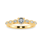 Load image into Gallery viewer, 0.70cts. Solitaire with Marquise Cut Diamond Accents 18K Yellow Gold Ring JL AU 2011Y-B   Jewelove.US
