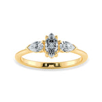 Load image into Gallery viewer, 30-Pointer Marquise Cut Solitaire with Pear Cut Diamond Accents 18K Yellow Gold Ring JL AU 1208Y   Jewelove.US
