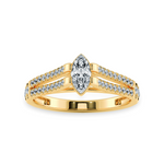 Load image into Gallery viewer, 30-Pointer Marquise Cut Solitaire Diamond Split Shank 18K Yellow Gold Ring JL AU 1184Y   Jewelove.US
