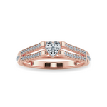 Load image into Gallery viewer, 0.30cts. Heart Cut Solitaire Diamond Split Shank 18K Rose Gold Ring JL AU 1181R   Jewelove.US
