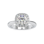 Load image into Gallery viewer, 0.50cts. Solitaire Platinum Diamond Halo Engagement Ring JL PT 0101-A   Jewelove.US
