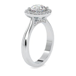 Load image into Gallery viewer, 0.50cts. Solitaire Platinum Diamond Halo Engagement Ring JL PT 0101-A   Jewelove.US
