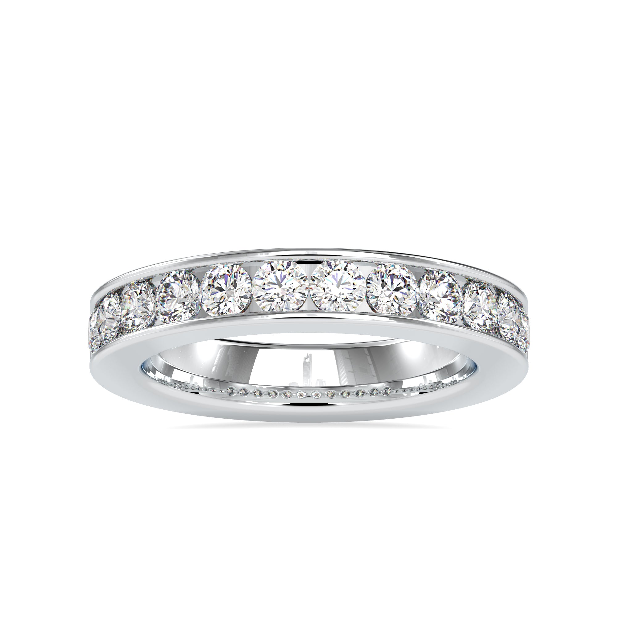 10-Pointer Platinum Diamond Engagement Ring for Women JL PT 0110   Jewelove.US
