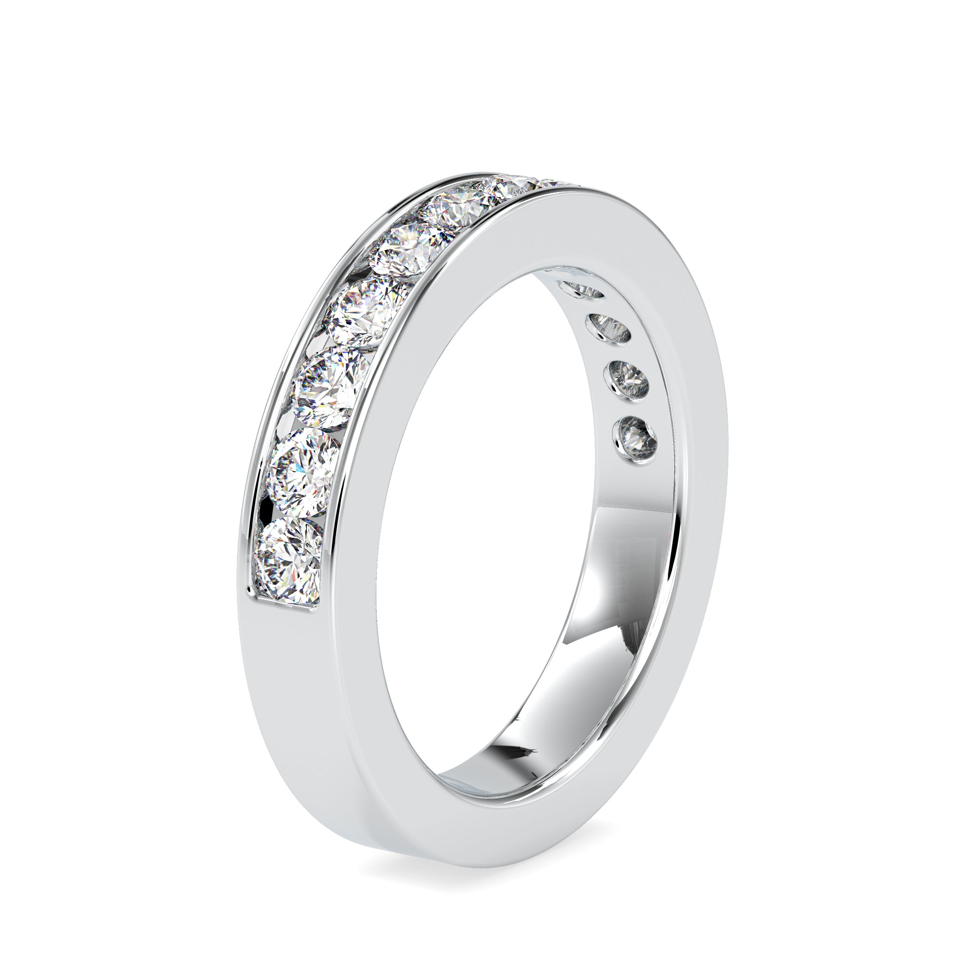 10-Pointer Platinum Diamond Engagement Ring for Women JL PT 0110   Jewelove.US