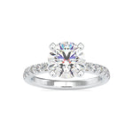 Load image into Gallery viewer, 0.30cts. Solitaire Platinum Diamond Shank Engagement Ring JL PT 0114-B   Jewelove.US
