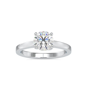 0.30cts. Solitaire Platinum Solitaire Engagement Ring JL PT 0128-A   Jewelove.US