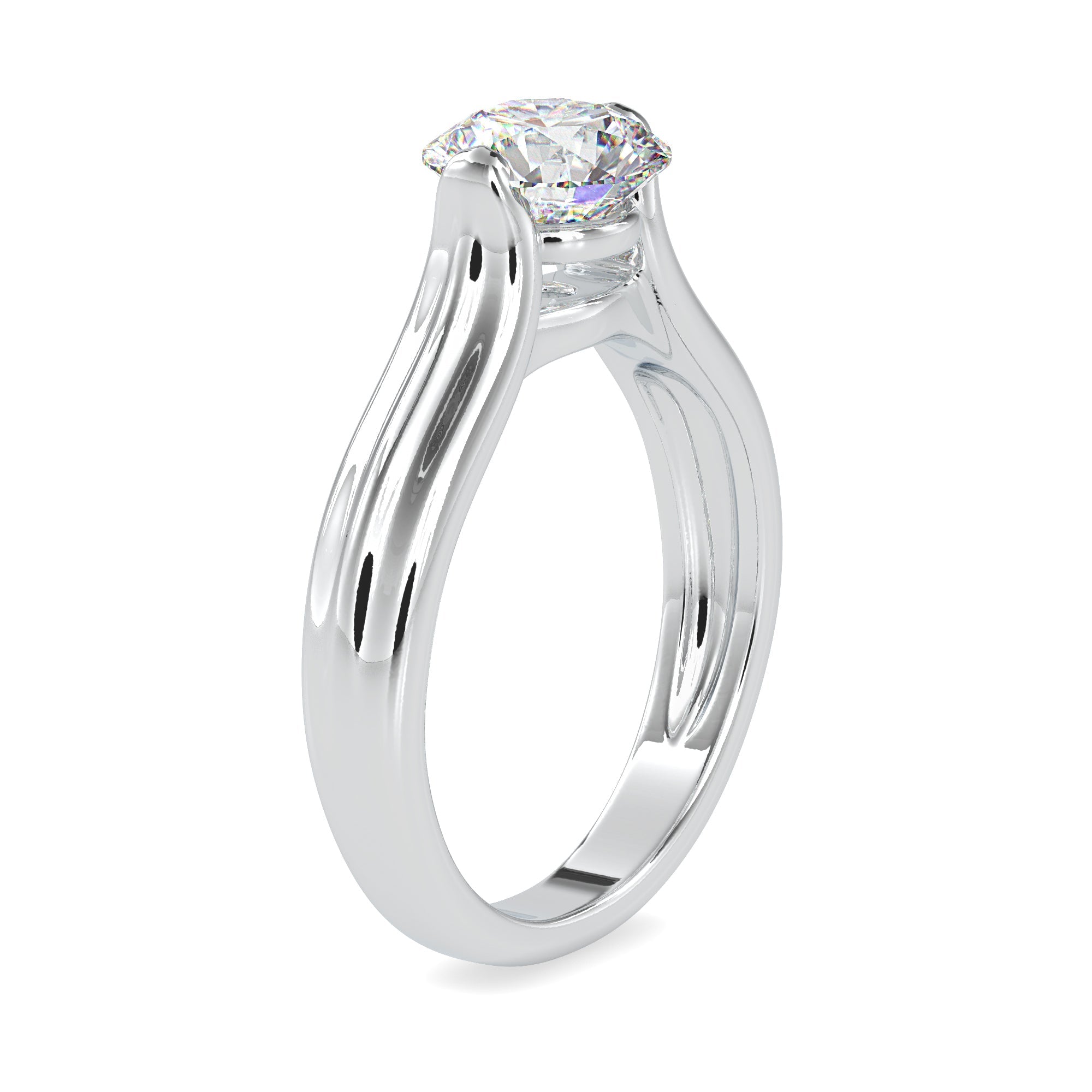 0.30cts. Solitaire Platinum  Engagement Ring JL PT 0135-A   Jewelove.US