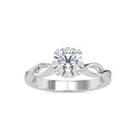 Load image into Gallery viewer, 0.30cts. Solitaire Platinum Twisted Shank Engagement Ring JL PT 0137-B   Jewelove.US
