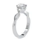 Load image into Gallery viewer, 0.30cts. Solitaire Platinum Twisted Shank Engagement Ring JL PT 0137-B   Jewelove.US
