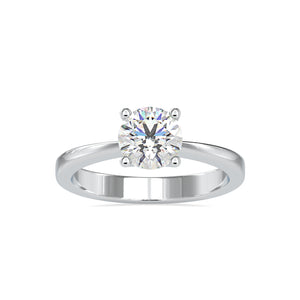 30-Pointer Solitaire Platinum Engagement Ring JL PT 0142   Jewelove.US