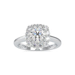 Load image into Gallery viewer, 0.30cts. Solitaire Platinum Diamond Halo Engagement Ring JL PT 0148-A   Jewelove.US
