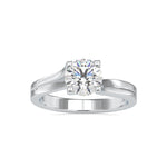 Load image into Gallery viewer, 30-Pointer Solitaire Platinum Ring JL PT 0179   Jewelove.US
