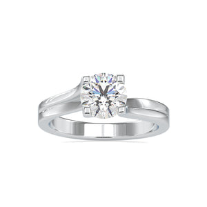 30-Pointer Solitaire Platinum Ring JL PT 0179   Jewelove.US