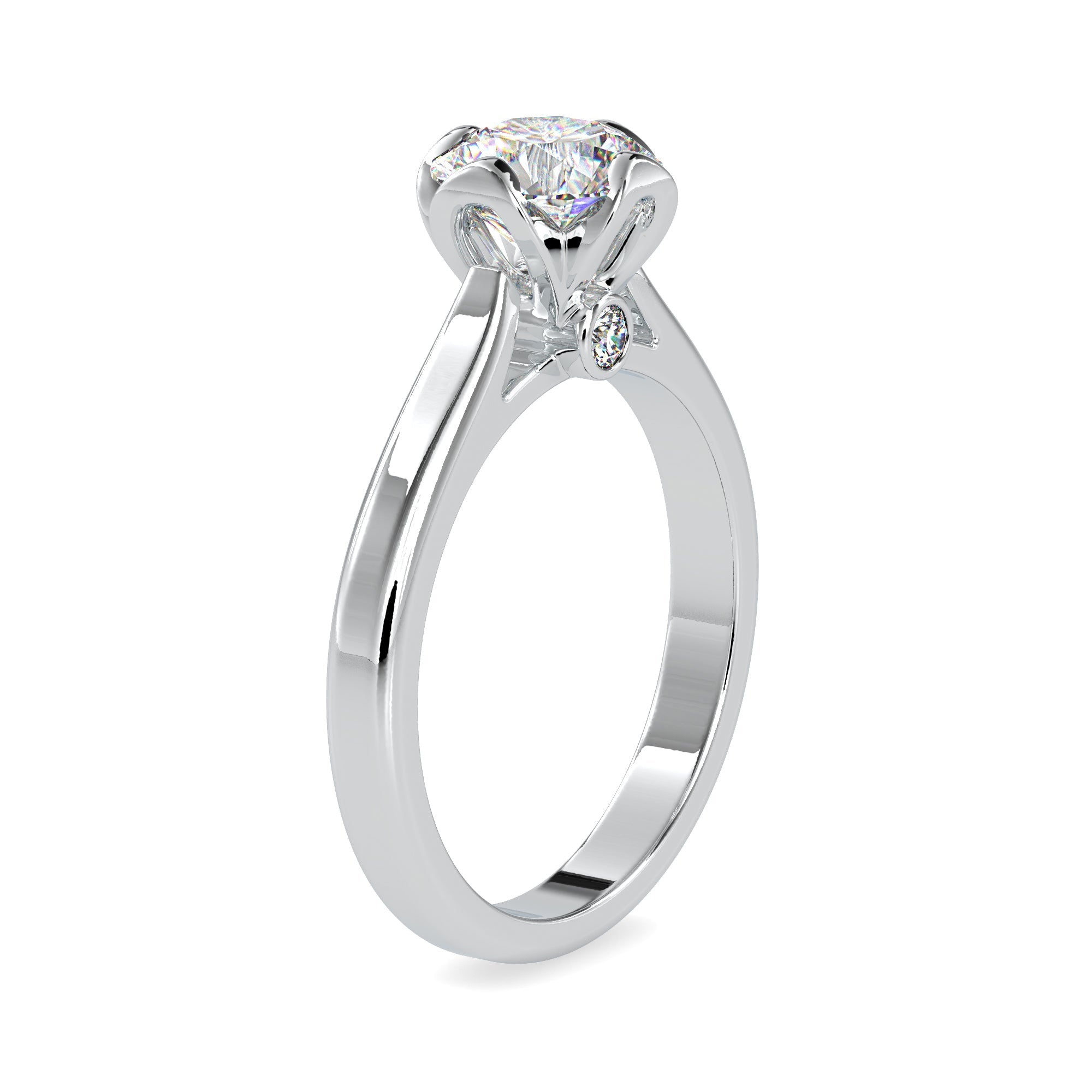 0.30cts. Solitaire Platinum Engagement Ring JL PT 0183-A   Jewelove.US