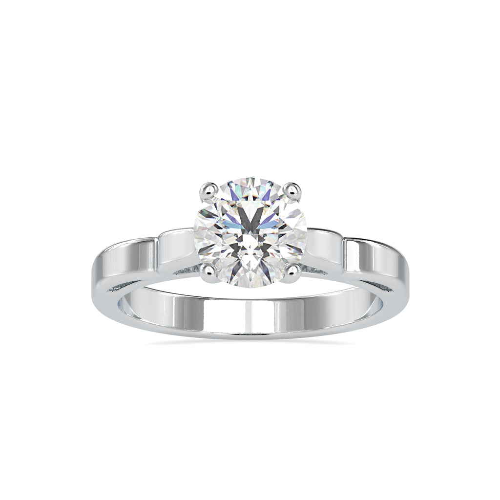 0.70cts. Solitaire Designer Platinum Engagement Ring JL PT 0185   Jewelove.US