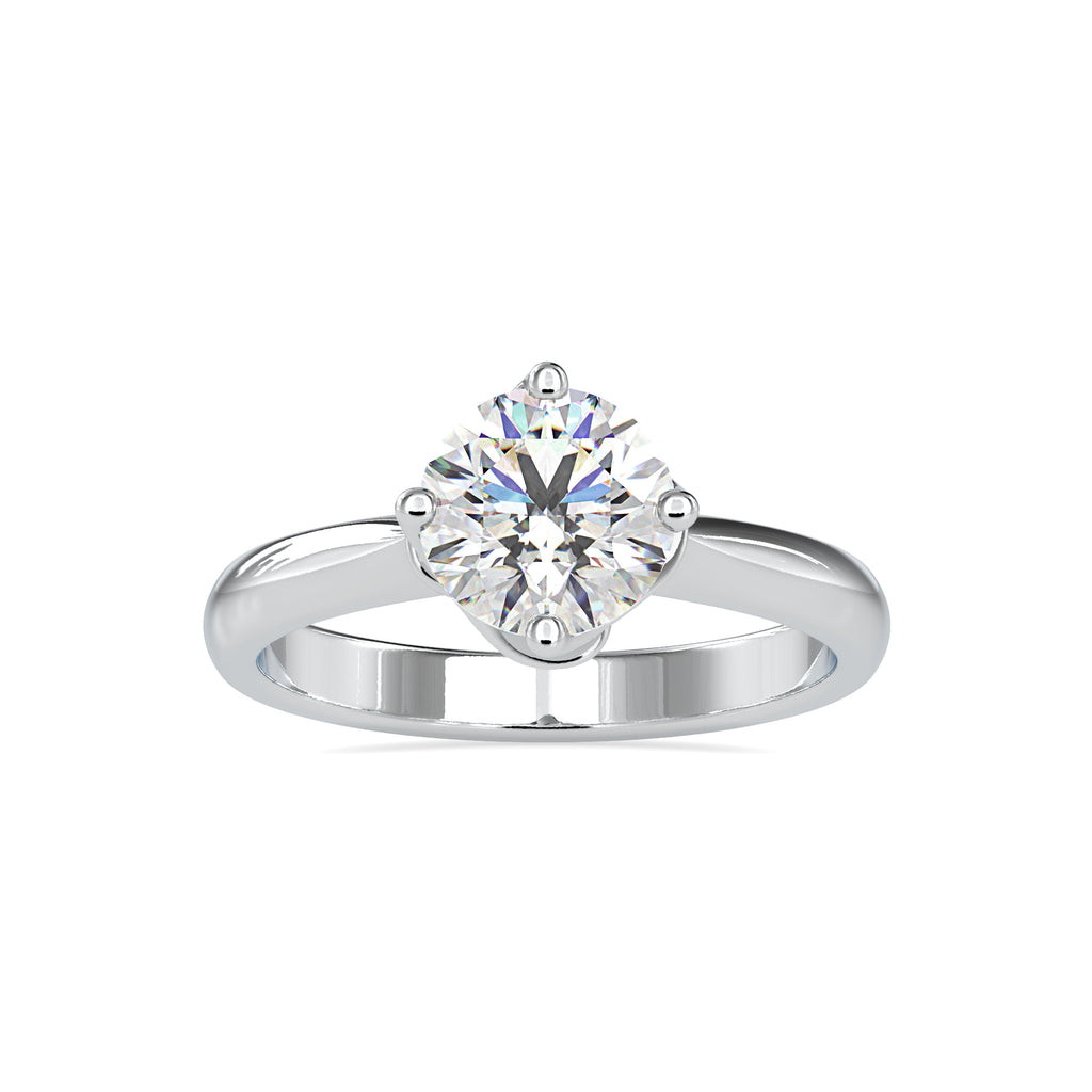 0.70cts. Solitaire Platinum Engagement Ring JL PT 0186   Jewelove.US