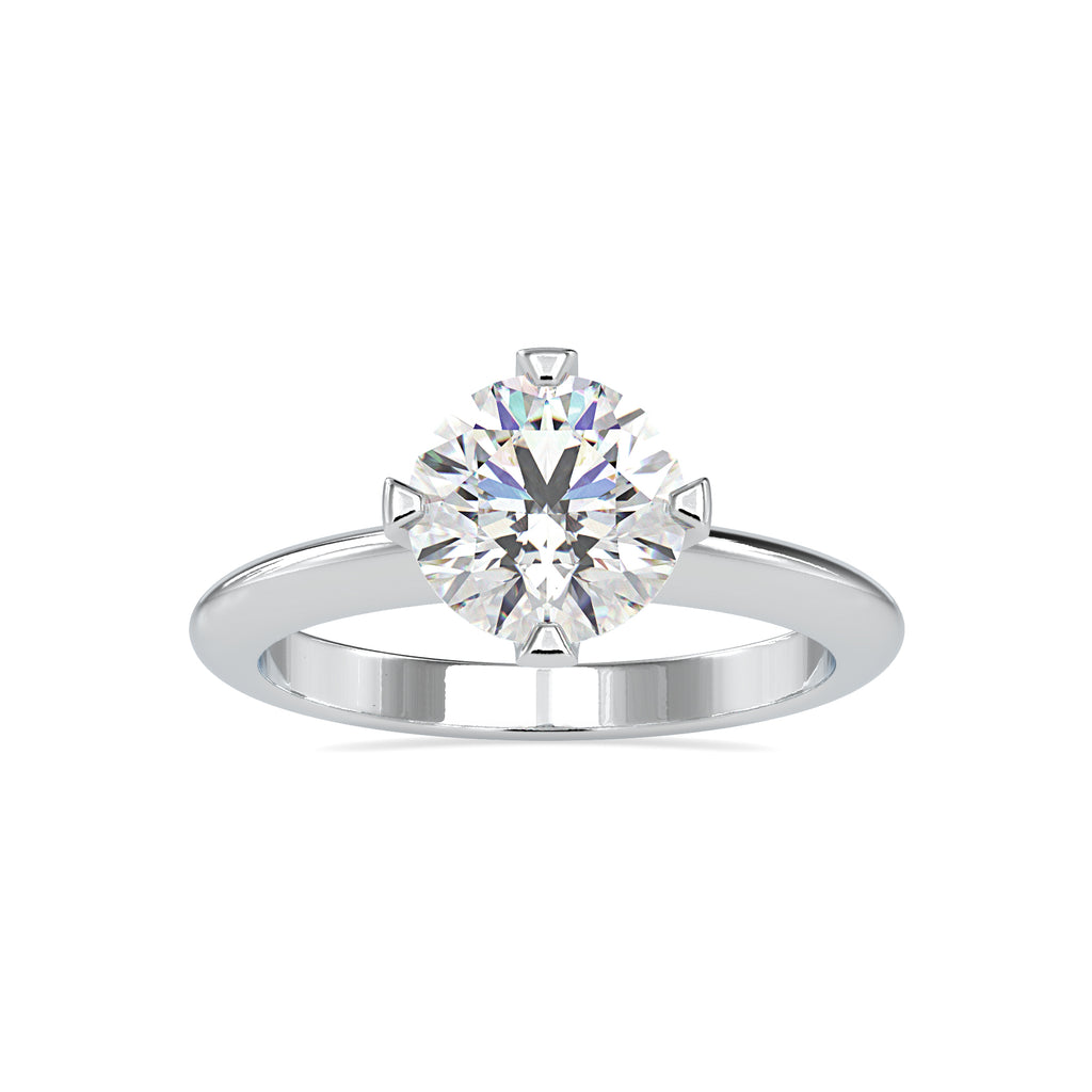 0.70cts. Solitaire Platinum Engagement Ring JL PT 0194   Jewelove.US