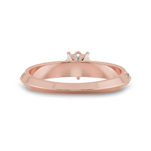 0.50cts. Heart Cut Solitaire Diamond Split Shank 18K Rose Gold Ring JL AU 1189R-A   Jewelove.US