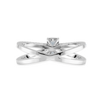 Load image into Gallery viewer, 30-Pointer Emerald Cut Solitaire Diamond Split Shank Platinum Ring JL PT 1172   Jewelove.US
