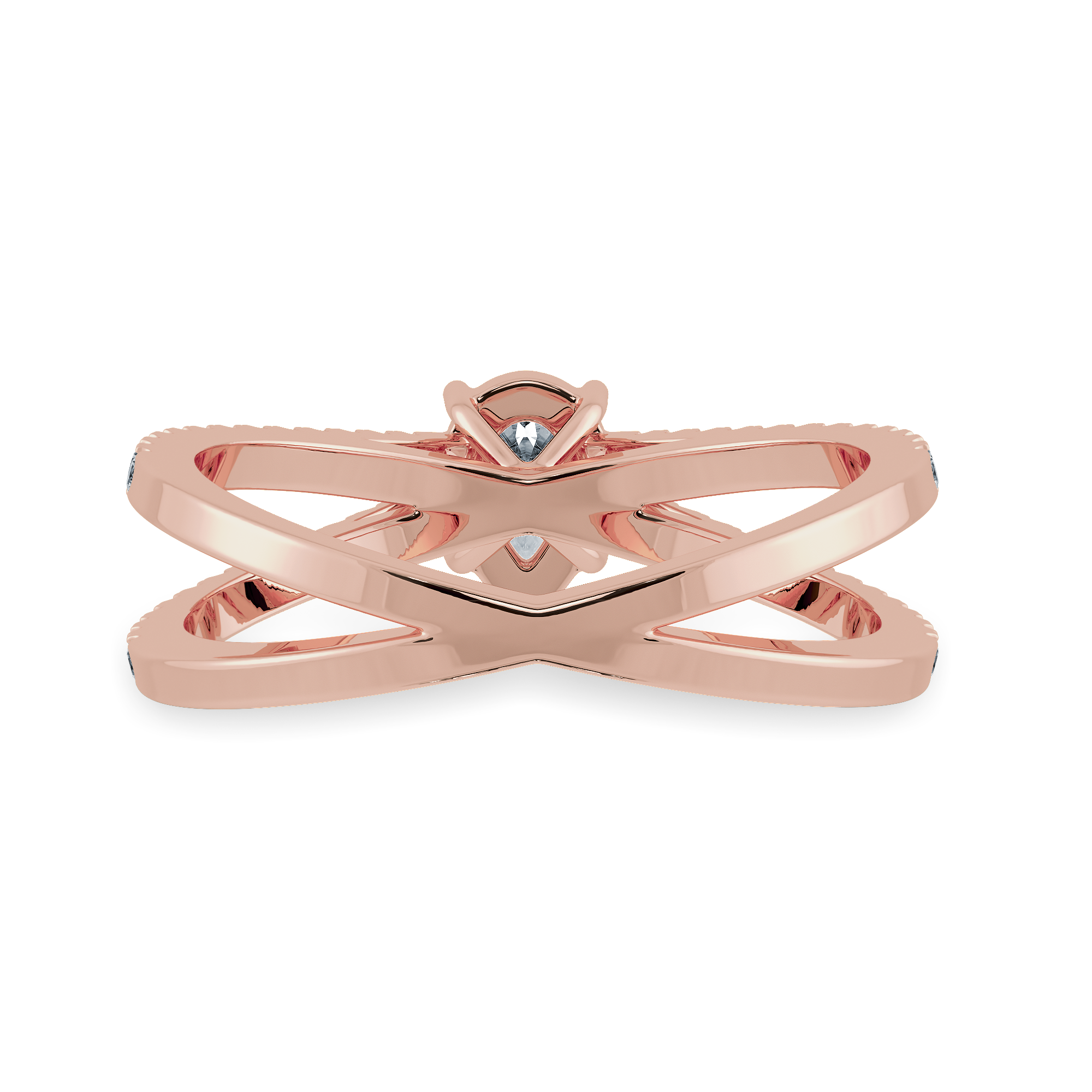 30-Pointer Pear Cut Solitaire Diamond Split Shank 18K Rose Gold Ring JL AU 1175R   Jewelove.US