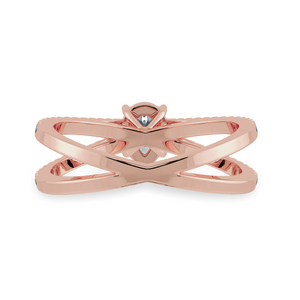 30-Pointer Pear Cut Solitaire Diamond Split Shank 18K Rose Gold Ring JL AU 1175R   Jewelove.US