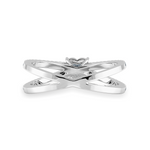 Load image into Gallery viewer, 30-Pointer Heart Cut Solitaire Diamond Split Shank Platinum Ring JL PT 1173   Jewelove.US
