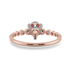 Load image into Gallery viewer, 0.30cts. Pear Cut Solitaire Halo Diamond Accents 18K Rose Gold Ring JL AU 2009R   Jewelove.US
