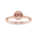 Load image into Gallery viewer, 0.50cts. Solitaire Diamond Halo Shank 18K Rose Gold Ring JL AU 1193R-A   Jewelove.US
