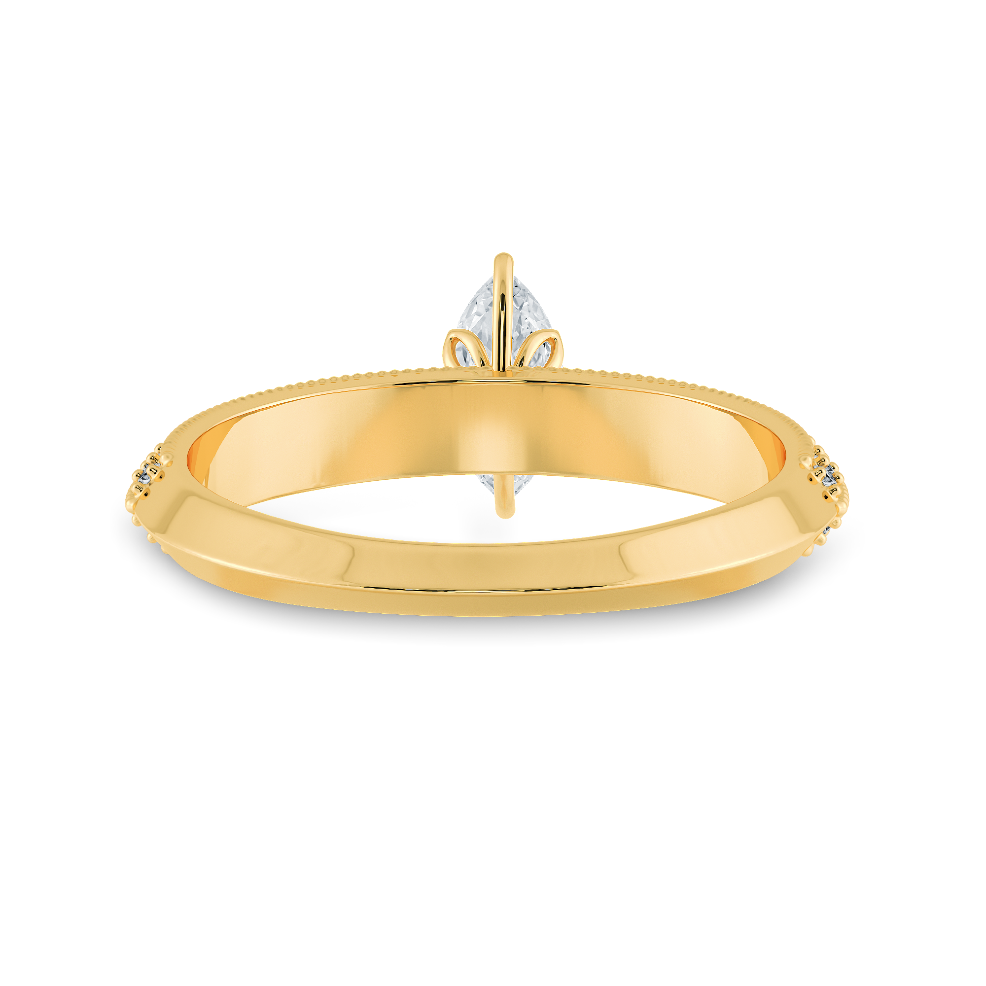 30-Marquise Cut Solitaire Diamond Split Shank 18K Yellow Gold Ring JL AU 1192Y   Jewelove.US