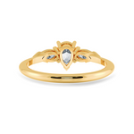 Load image into Gallery viewer, 0.70cts. Pear Cut Solitaire Diamond Accents 18K Yellow Gold Ring JL AU 1207Y-B   Jewelove.US
