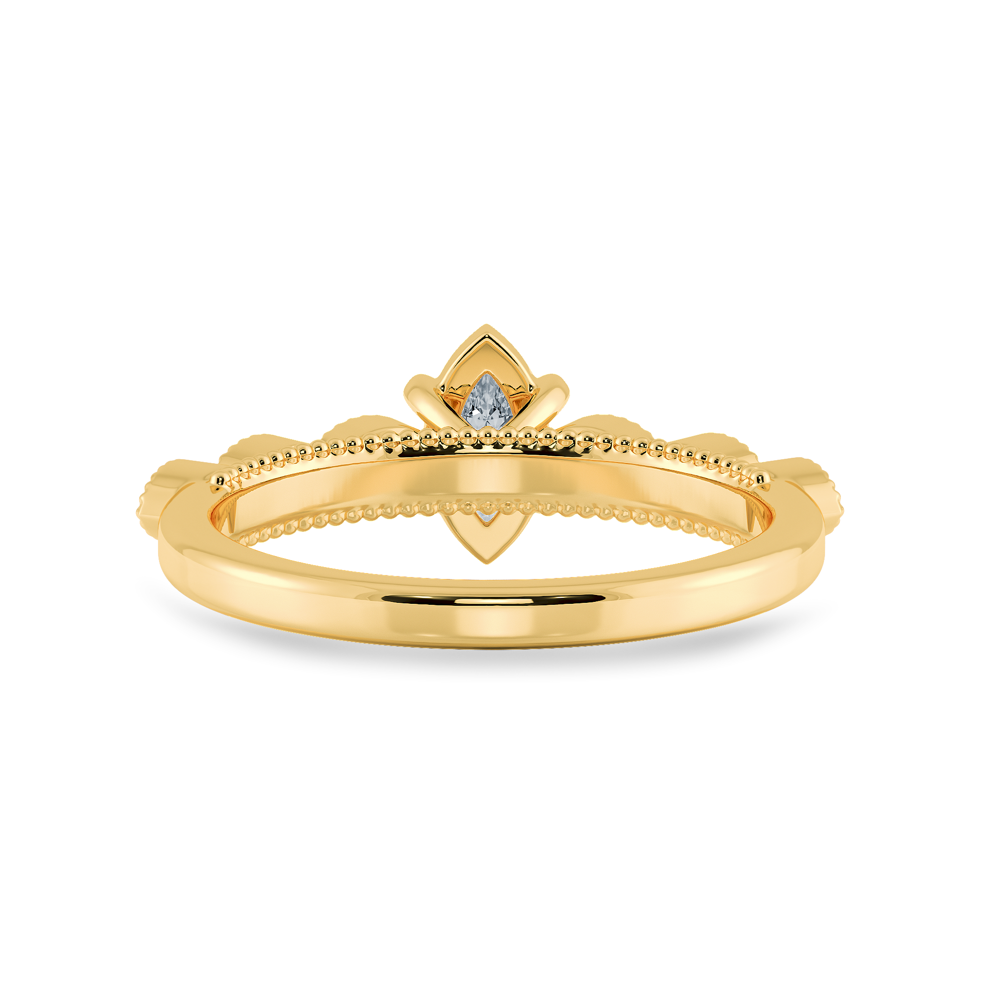 0.30ts. Marquise Cut Solitaire Diamond Accents 18K Yellow Gold Ring JL AU 2019Y   Jewelove.US