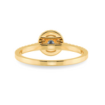 Load image into Gallery viewer, 0.50cts. Solitaire Diamond Halo Shank 18K Yellow Gold Ring JL AU 1193Y-A   Jewelove.US
