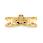 Load image into Gallery viewer, 30-Pointer Oval Cut Solitaire Diamond Split Shank 18K Yellow Gold Ring JL AU 1174Y   Jewelove.US
