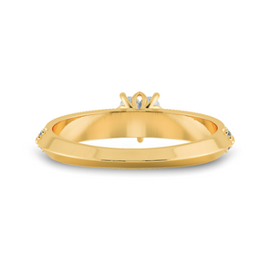 0.70cts. Heart Cut Solitaire Diamond Split Shank 18K Yellow Gold Ring JL AU 1189Y-B   Jewelove.US