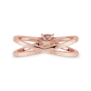 30-Pointer Cushion Cut Solitaire Diamond Split Shank 18K Rose Gold Ring JL AU 1171R   Jewelove.US