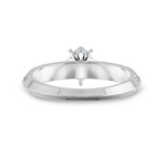 Load image into Gallery viewer, 0.50cts Pear Cut Solitaire Diamond Split Shank Platinum Ring JL PT 1191-A   Jewelove.US
