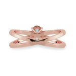 Load image into Gallery viewer, 30-Pointer Oval Cut Solitaire Diamond Split Shank 18K Rose Gold Ring JL AU 1174R   Jewelove.US
