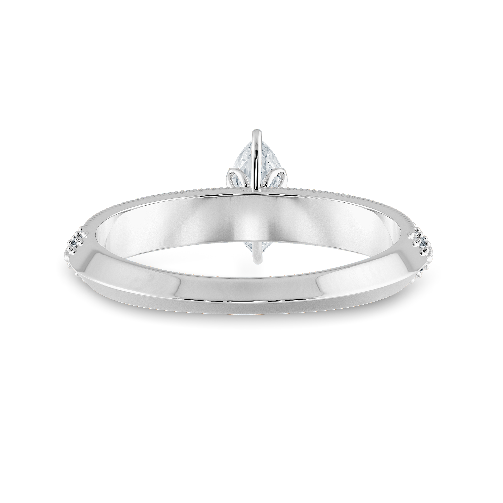 0.50cts Marquise Cut Solitaire Diamond Split Shank Platinum Ring JL PT 1192-A   Jewelove.US