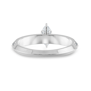 0.50cts Marquise Cut Solitaire Diamond Split Shank Platinum Ring JL PT 1192-A   Jewelove.US