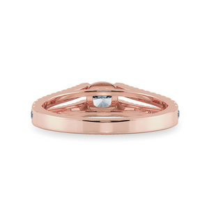 0.70cts. Cushion Cut Solitaire Diamond Split Shank 18K Rose Gold Ring JL AU 1179R-B   Jewelove.US