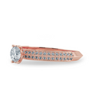 Load image into Gallery viewer, 0.70cts. Solitaire Diamond Split Shank 18K Rose Gold Ring JL AU 1185R-B   Jewelove.US
