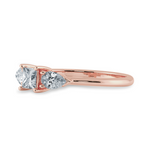 Load image into Gallery viewer, 0.30cts. Princess Cut Solitaire with Pear Cut Diamond Diamond 18K Rose Gold Ring JL AU 2021R   Jewelove.US
